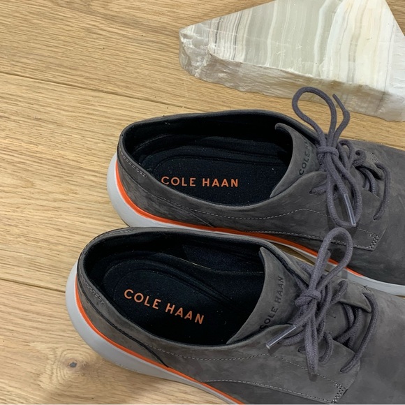 Cole Haan Grand Troy Plain Oxford Shoes Gray Men’s Size 12 M main image 7